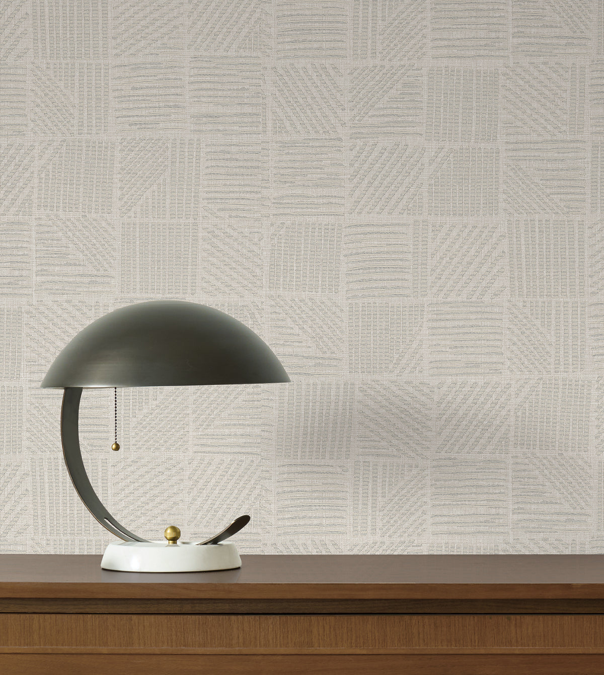 Chiseled Patchwork Faux Fabric Wallpaper in Beige color - pattern number 4228-84153 - by York in the Maestro collection