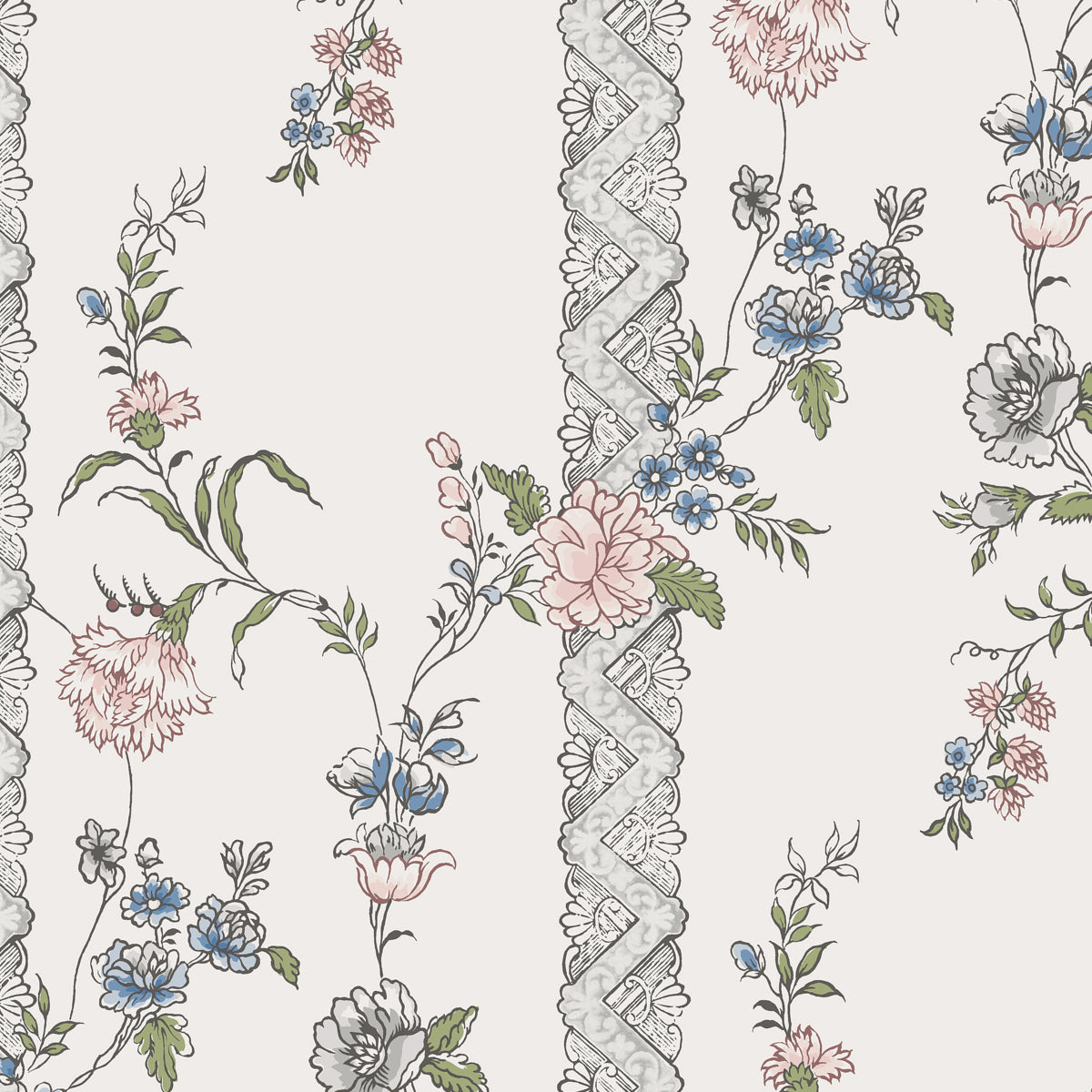 Slottsteatern wallpaper in multi color - pattern number 4507 - by Schumacher in the Borastapeter collection