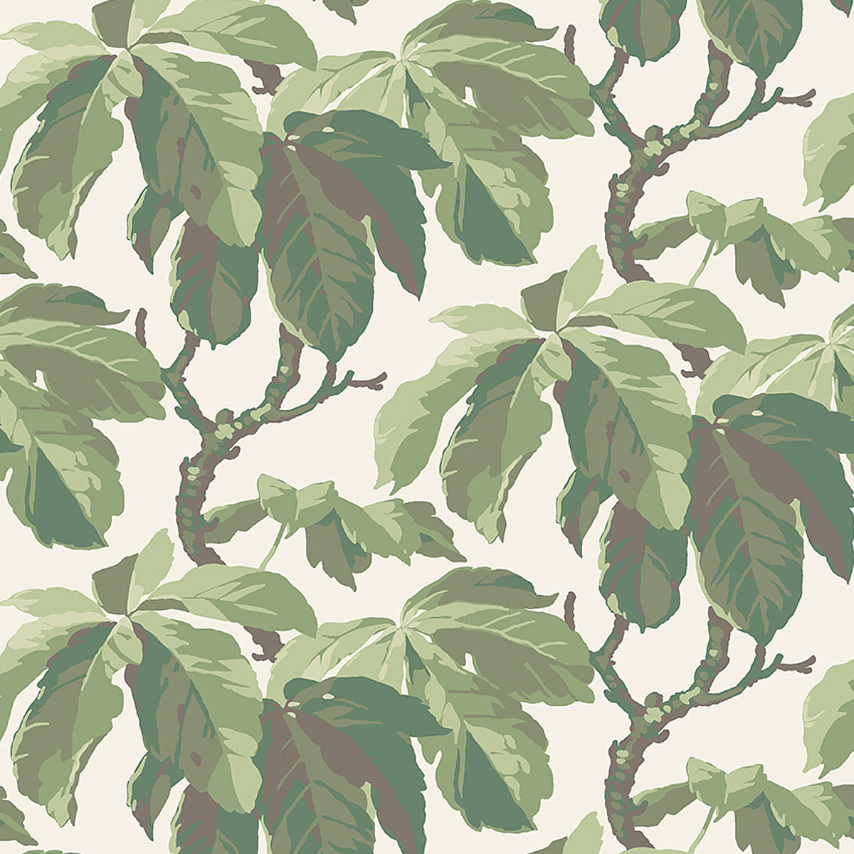 Kastanj fabric in leaf color - pattern number 4839 - by Schumacher in the A Country Life collection