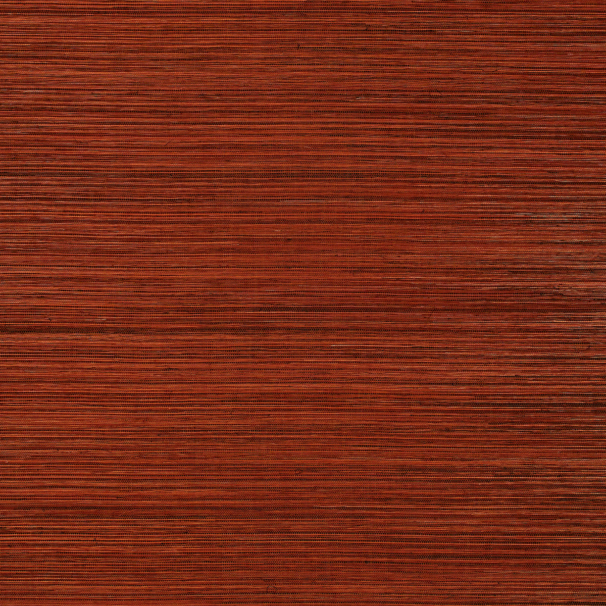 Strie Sisal wallpaper in burnt orange color - pattern number 5000724 - by Schumacher in the Essential Wallcoverings Sisals collection