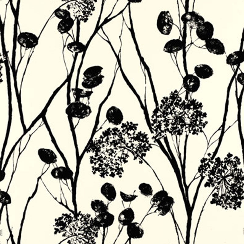 Moonpennies wallpaper in black and ivory color - pattern number 5003333 - by Schumacher in the Avant Garde collection
