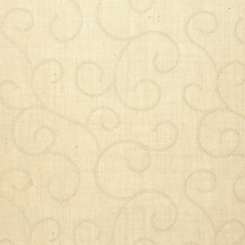 Adhafera Scroll wallpaper in oatmeal color - pattern number 5003540 - by Schumacher in the Atelier collection