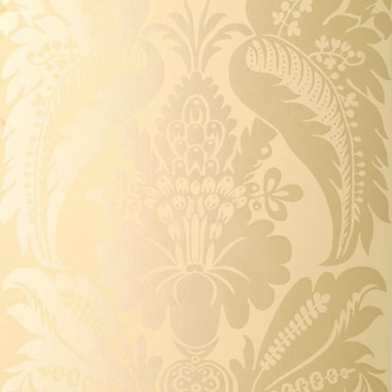 Montebello Damask wallpaper in ecru color - pattern number 5003730 - by Schumacher in the Palazzo collection