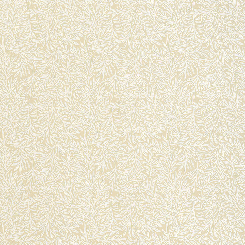 Willow Leaf fabric in sand color - pattern number 5004131 - by Schumacher in the Essential Wallcoverings Small Prints collection