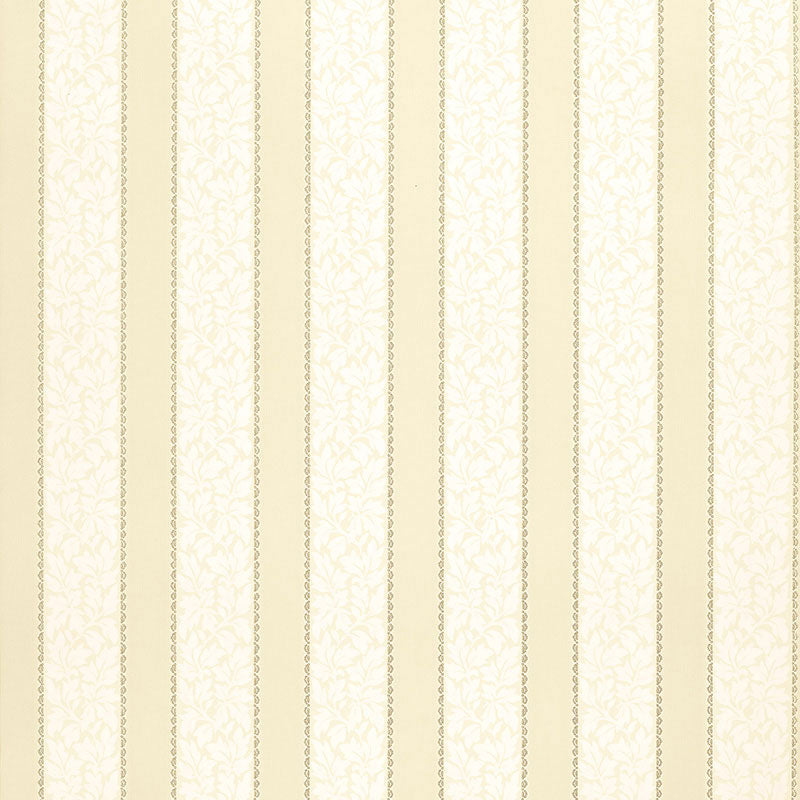 Wallis Stripe wallpaper in bone color - pattern number 5004431 - by Schumacher in the Simply Charming Wallpapers collection