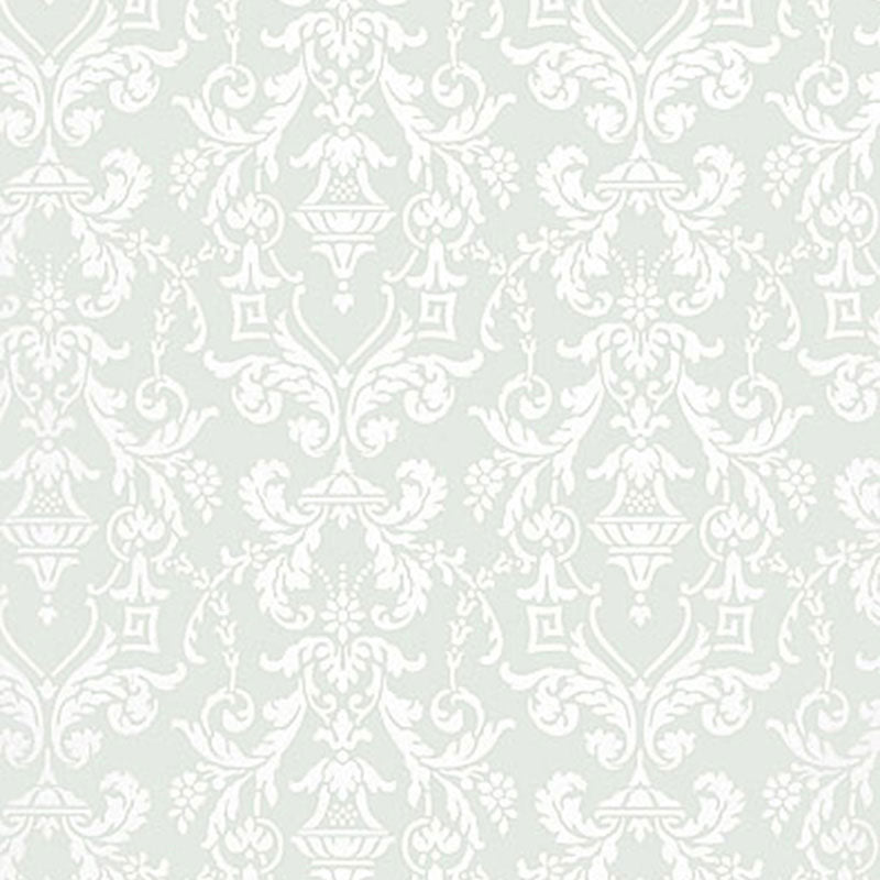 Lido Damask wallpaper in haze color - pattern number 5004482 - by Schumacher in the Greenhouse Schumacher collection