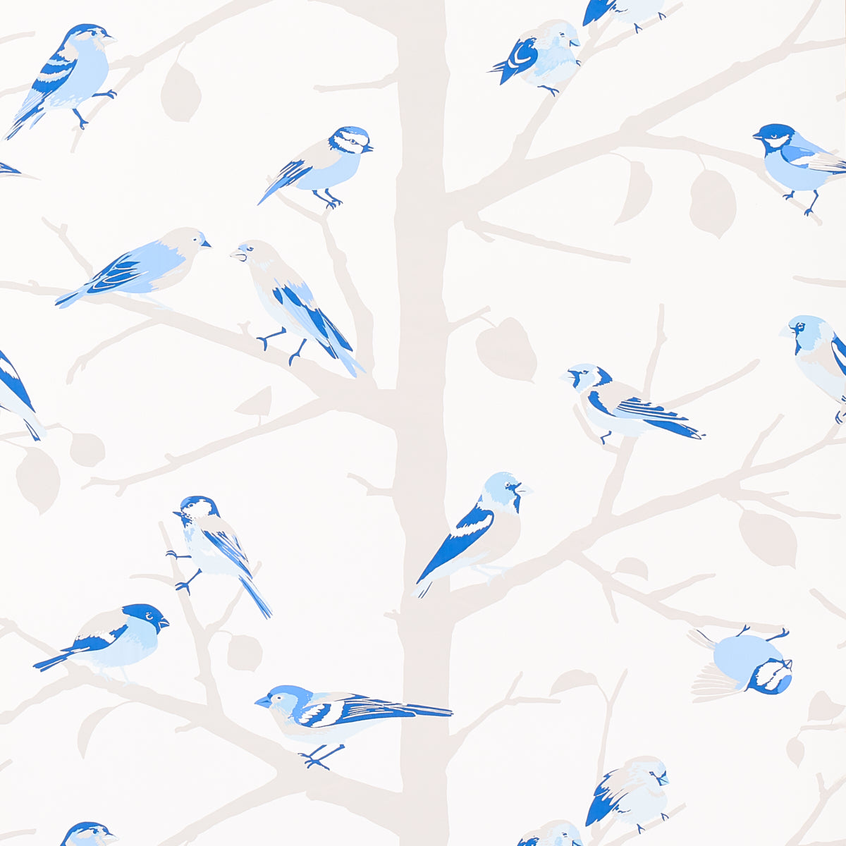 A Twitter wallpaper in blues color - pattern number 5005034 - by Schumacher in the Moon River collection