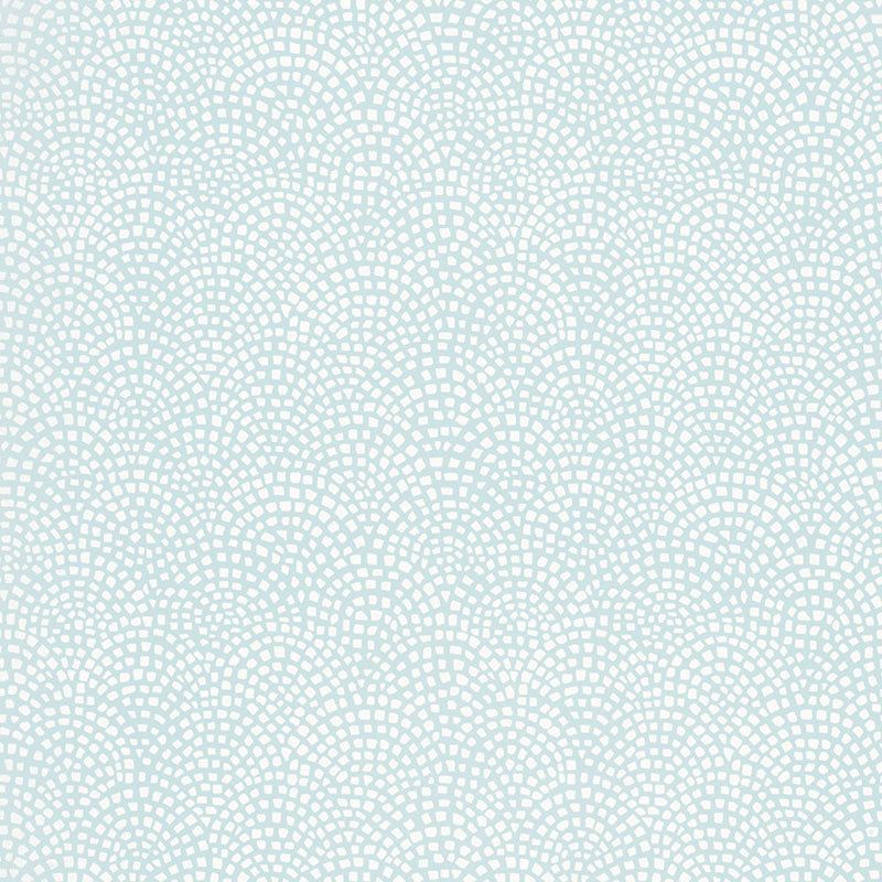 Mosaic fabric in spa color - pattern number 5005042 - by Schumacher in the Modern Nature collection