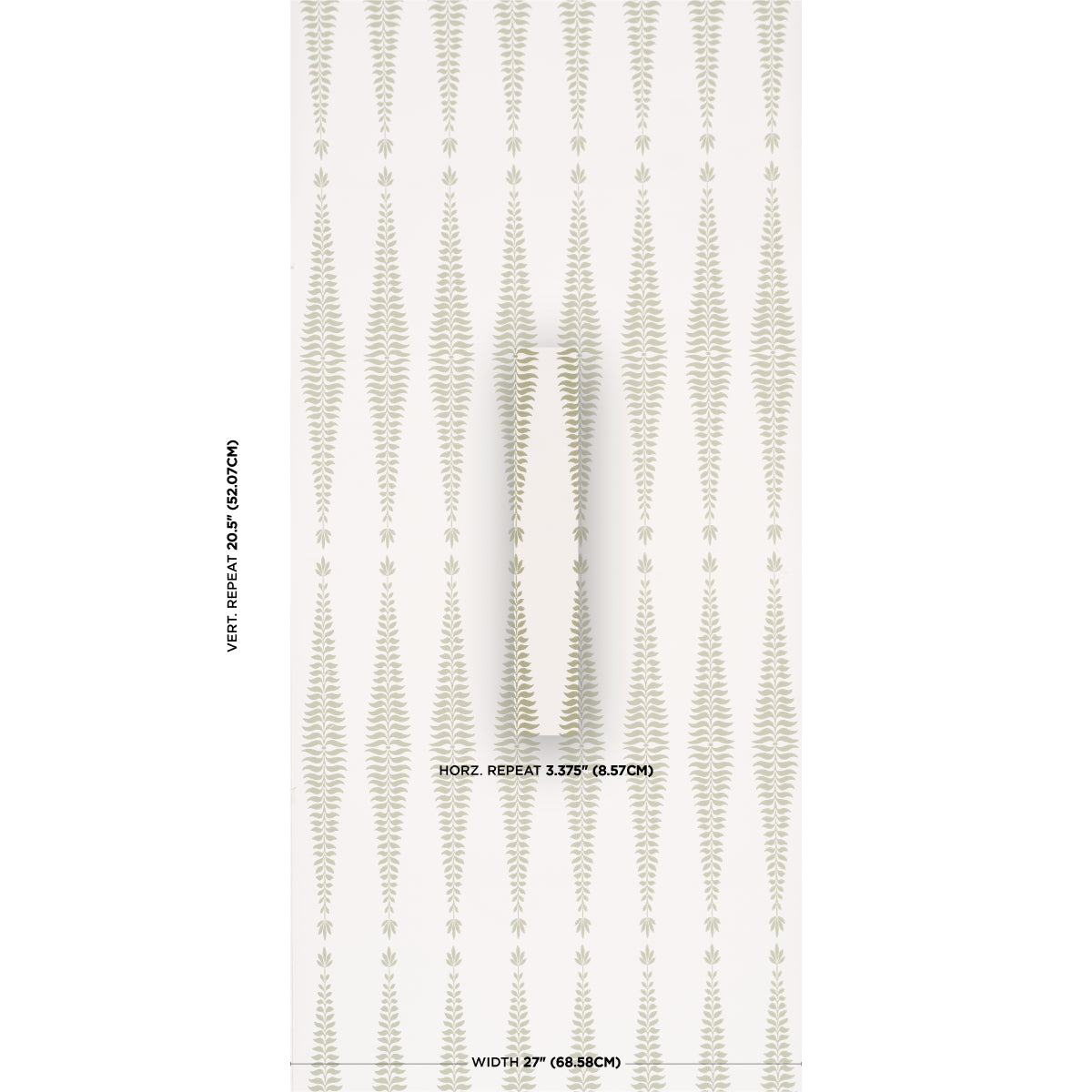 Fern Tree Wallpaper in sage color - pattern number 5005076 - by Schumacher in the Perennial Favorites collection