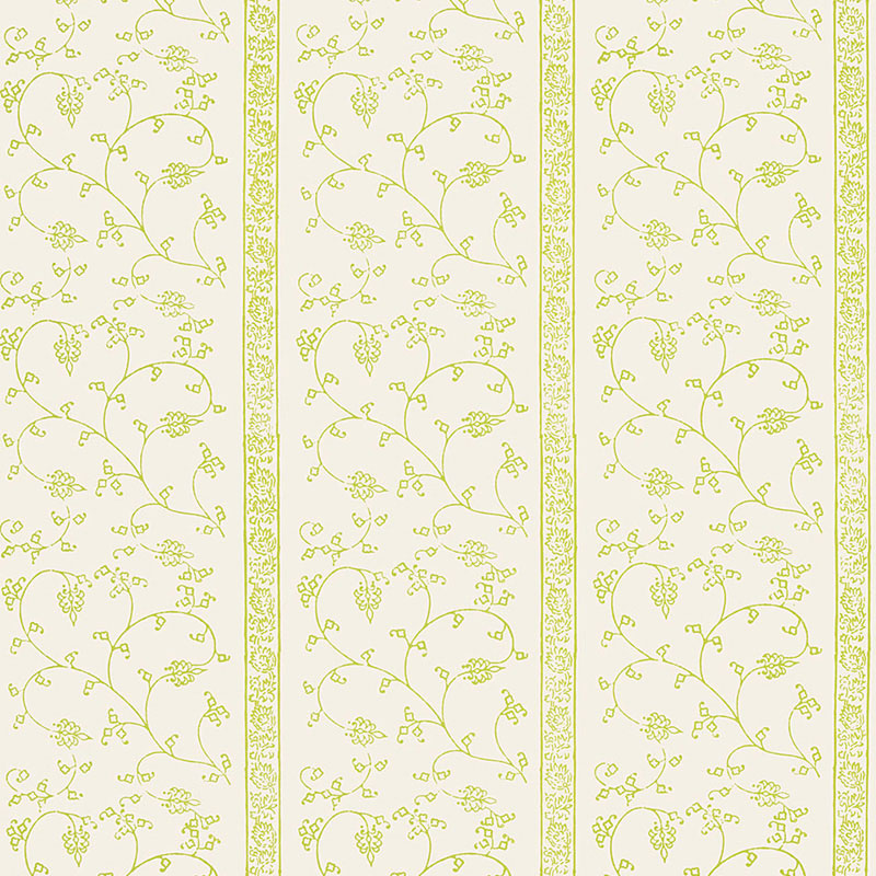 Khanpur Vine wallpaper in pear color - pattern number 5005212 - by Schumacher in the Jaipur collection