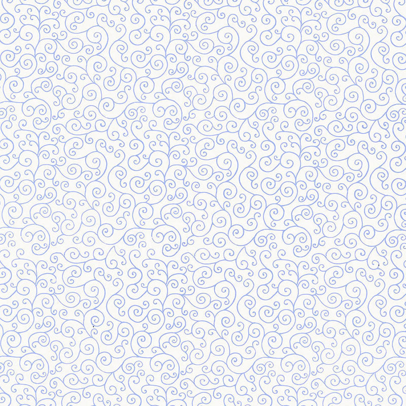 Sangar Scroll wallpaper in delft color - pattern number 5005221 - by Schumacher in the Jaipur collection