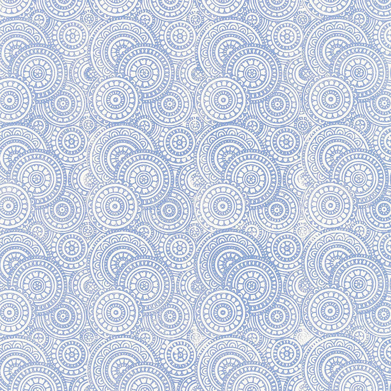 Sadari wallpaper in delft color - pattern number 5005241 - by Schumacher in the Jaipur collection
