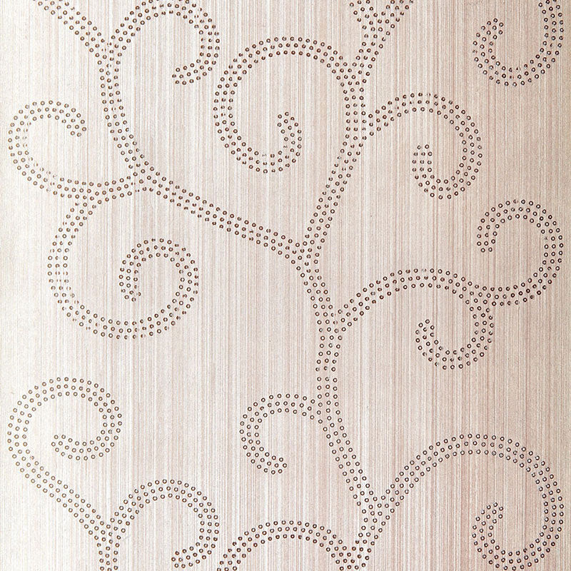 Raindrop Scroll fabric in amethyst color - pattern number 5005700 - by Schumacher in the Modern Glamour collection