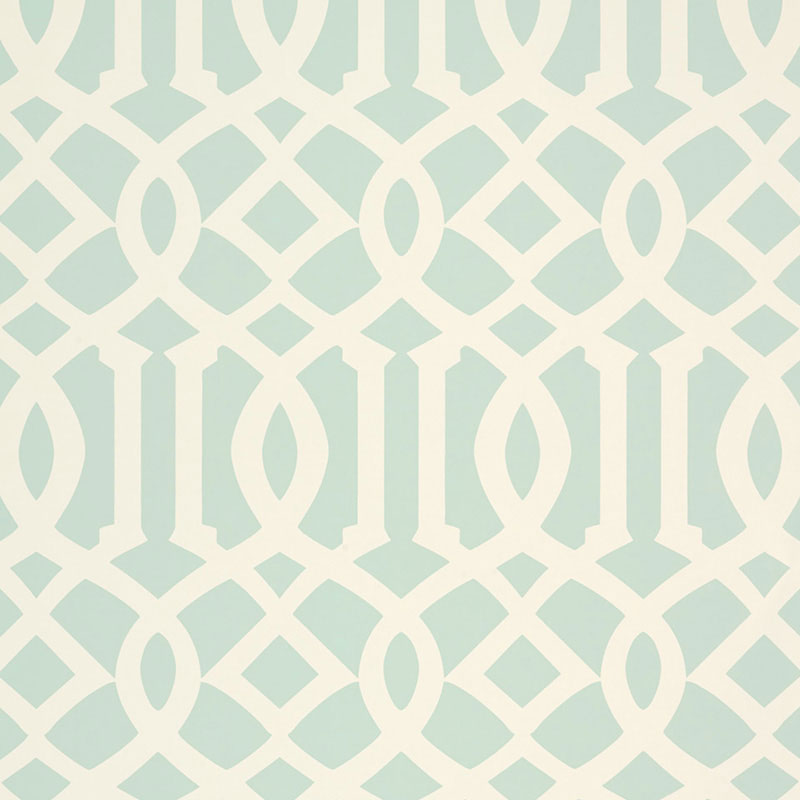 Imperial Trellis Ii fabric in mineral color - pattern number 5005805 - by Schumacher in the Print Happy Wallpapers collection