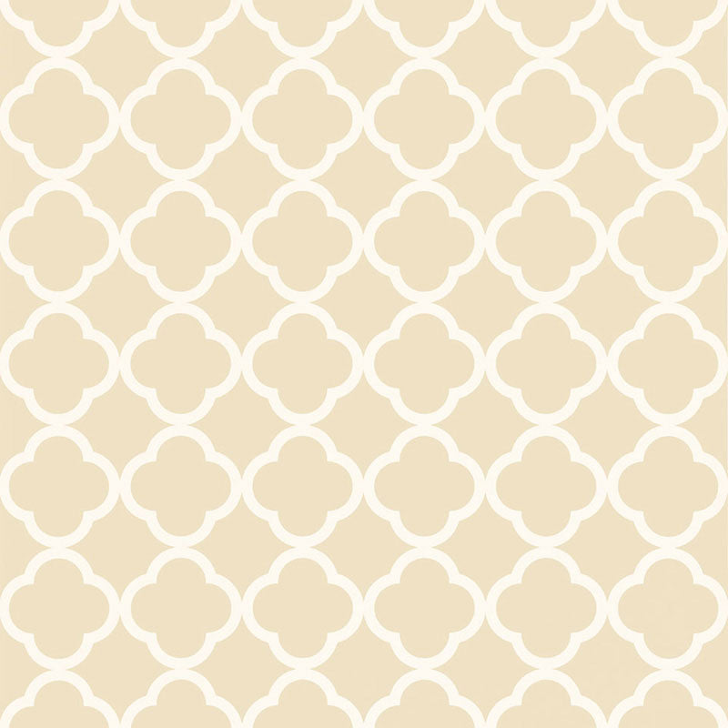 Morocco wallpaper in alabaster color - pattern number 5005870 - by Schumacher in the Byzantium collection