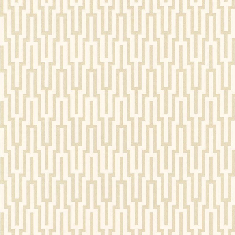Metropolitan Fret wallpaper in crystal color - pattern number 5005890 - by Schumacher in the Byzantium collection