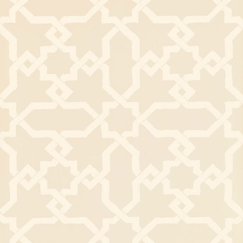 Cordoba wallpaper in flax color - pattern number 5005920 - by Schumacher in the Byzantium collection