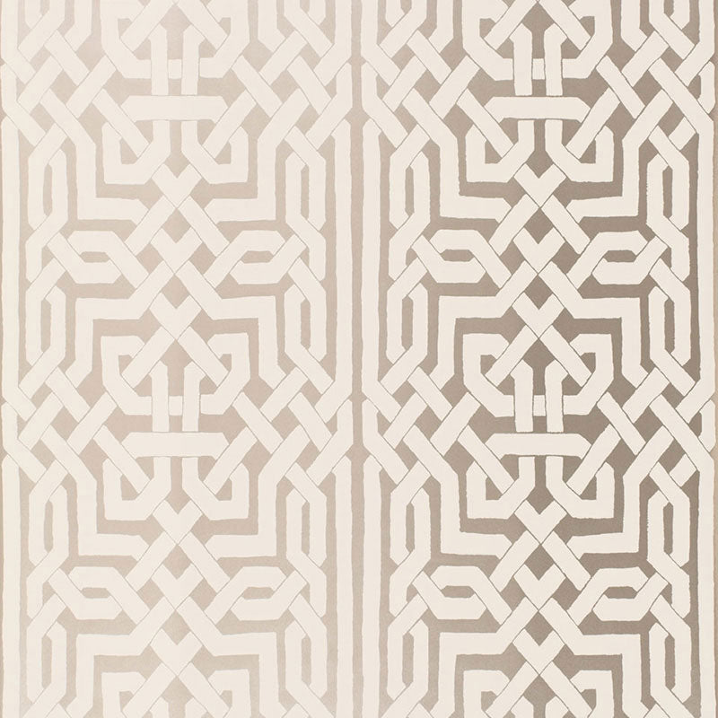 Malaga fabric in silver color - pattern number 5005932 - by Schumacher in the Byzantium collection