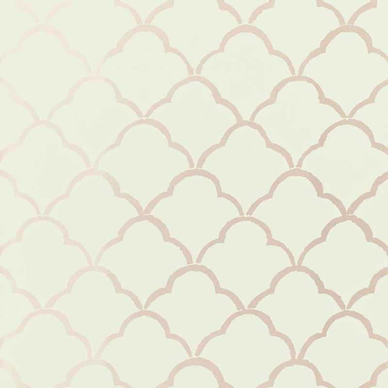 Costa Del Sol wallpaper in mist color - pattern number 5005941 - by Schumacher in the Byzantium collection