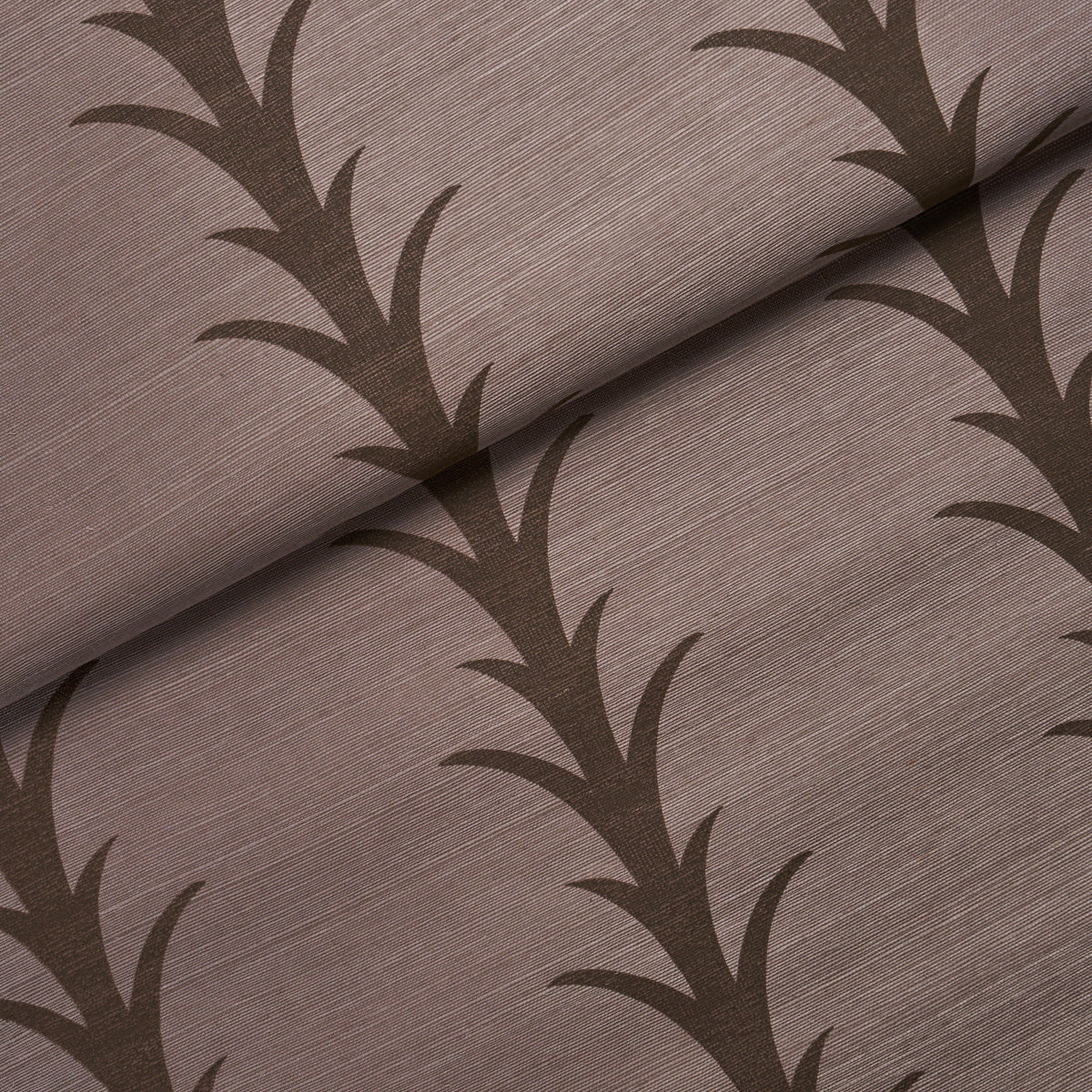 Acanthus Stripe Sisal Wallpaper in rose antique color - pattern number 5006059 - by Schumacher in the Atelier Paris collection