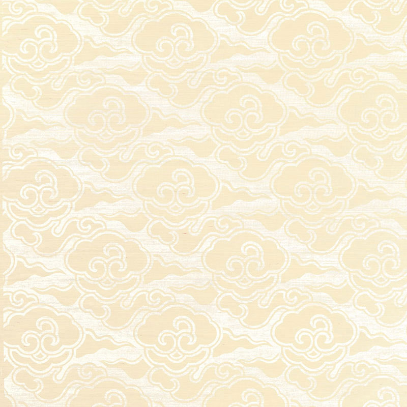 Cirrus Clouds Sisal fabric in blanched color - pattern number 5006061 - by Schumacher in the Celerie Kemble collection