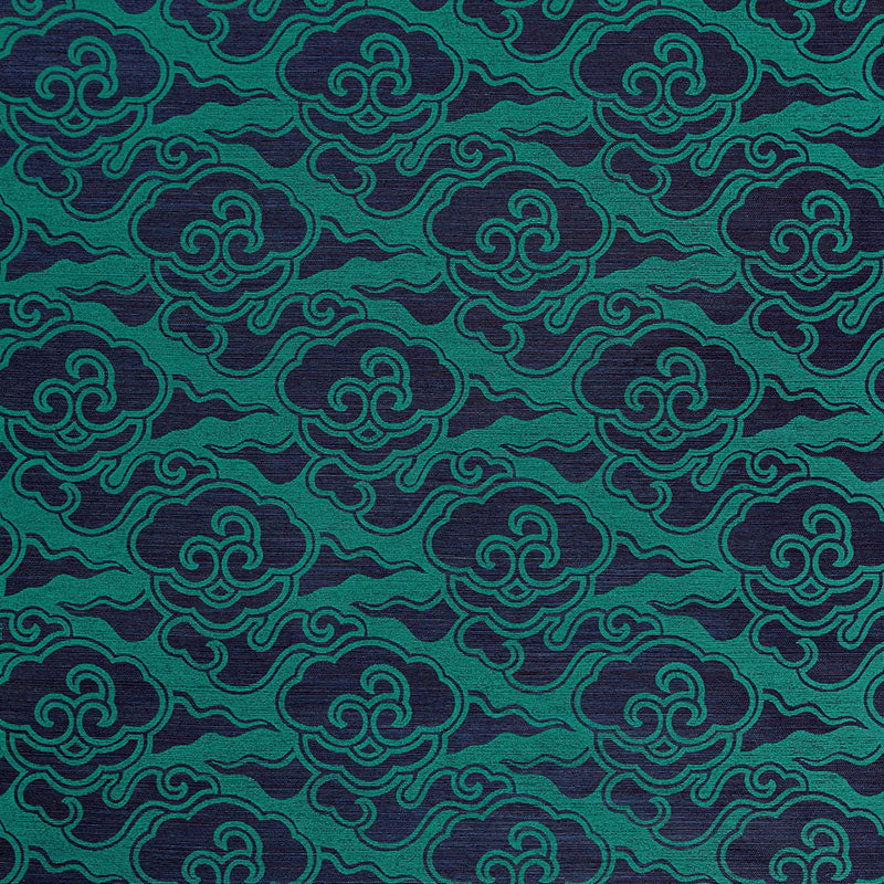 Cirrus Clouds Sisal fabric in plume color - pattern number 5006063 - by Schumacher in the Celerie Kemble collection