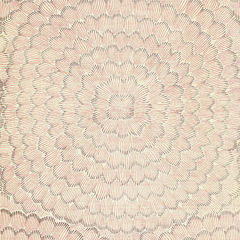 Feather Bloom Sisal fabric in venetian pink color - pattern number 5006075 - by Schumacher in the Celerie Kemble collection
