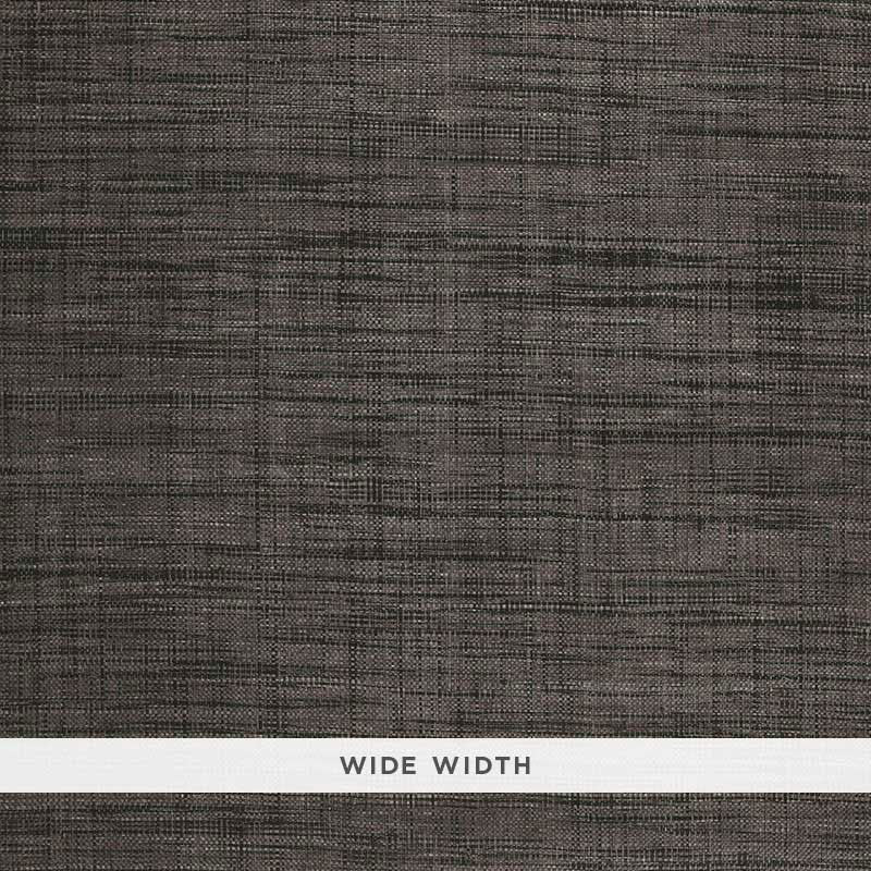 Weston Raffia Weave fabric in charcoal color - pattern number 5006204 - by Schumacher in the Luxe Lodge collection