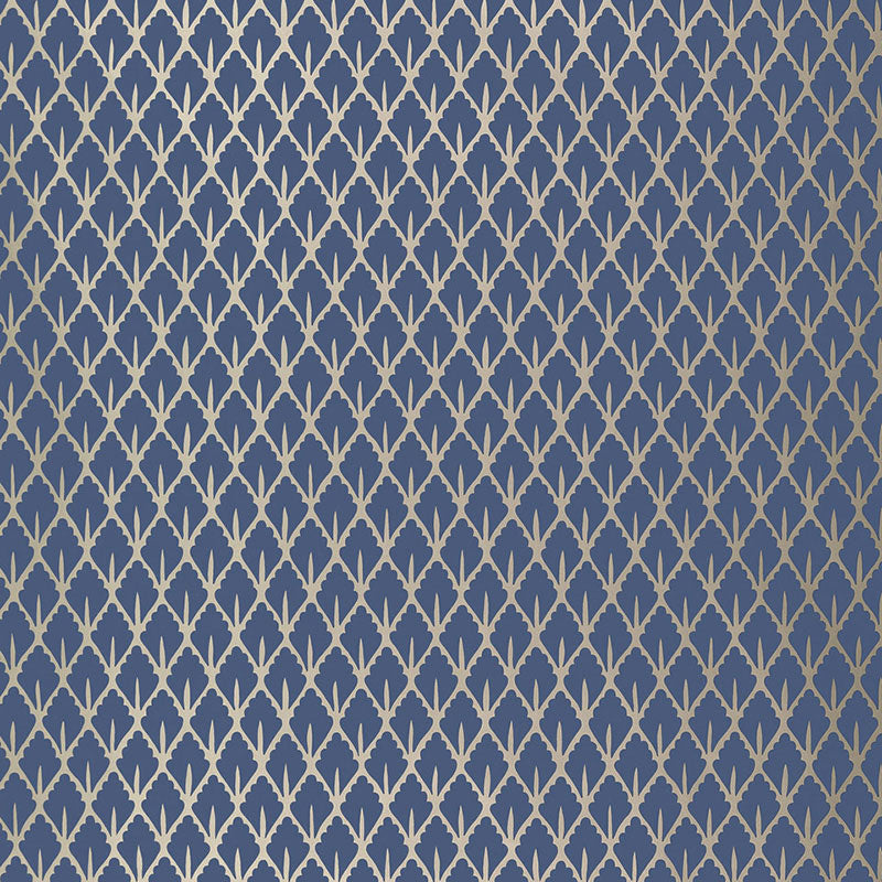 Mughal Leaf wallpaper in imperial color - pattern number 5006672 - by Schumacher in the Ottoman Chic collection