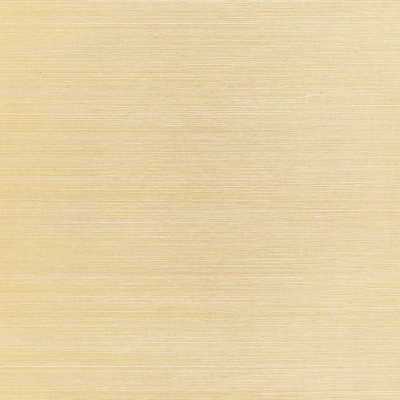 Haiku Sisal wallpaper in citrine color - pattern number 5006861 - by Schumacher in the Perfect Basics Haruki Sisal collection