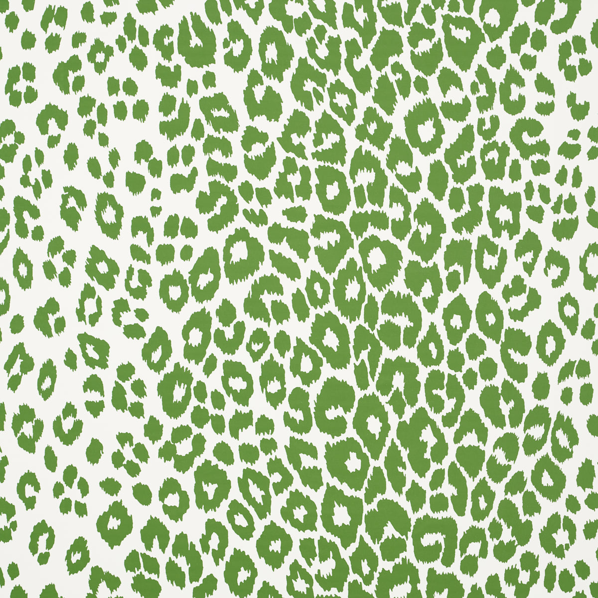 Iconic Leopard fabric in green color - pattern number 5007015 - by Schumacher in the Preppy Chic collection