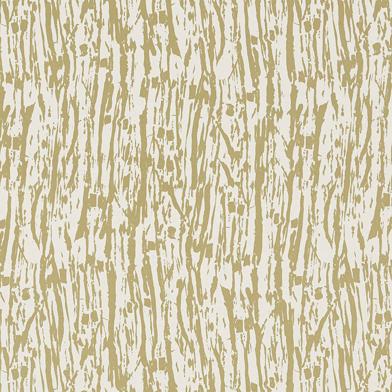 Tree Texture fabric in pale gold color - pattern number 5007471 - by Schumacher in the Drawn from Nature collection