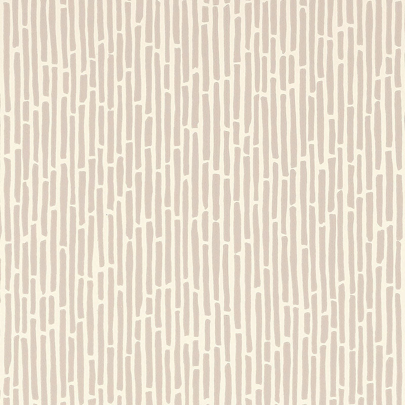 Bamboo fabric in taupe color - pattern number 5007520 - by Schumacher in the Drawn from Nature collection