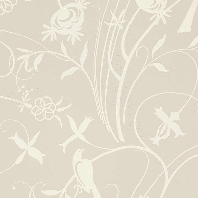 Sky Meadow fabric in linen color - pattern number 5007620 - by Schumacher in the Drawn from Nature collection