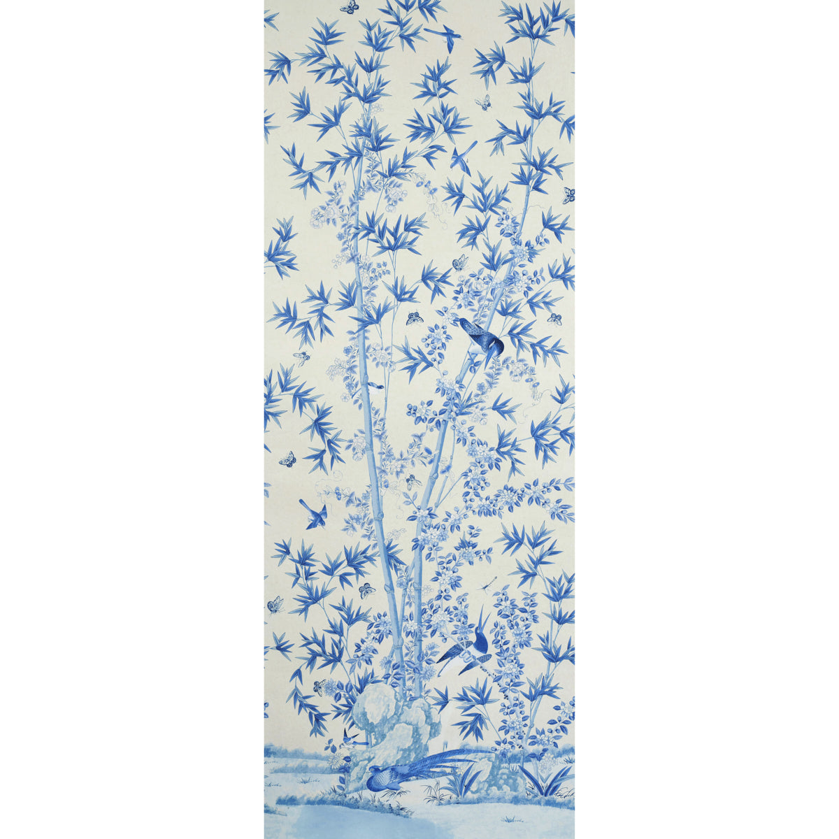 Brighton Pavilion Panel fabric in blue color - pattern number 5007744 - by Schumacher in the Perennial Favorites collection
