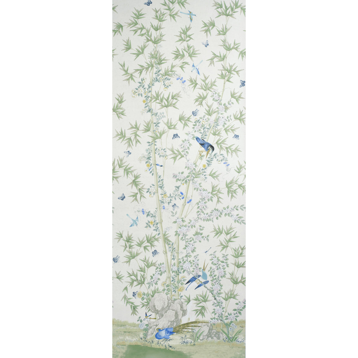 Brighton Pavilion Panel fabric in green color - pattern number 5007745 - by Schumacher in the Perennial Favorites collection