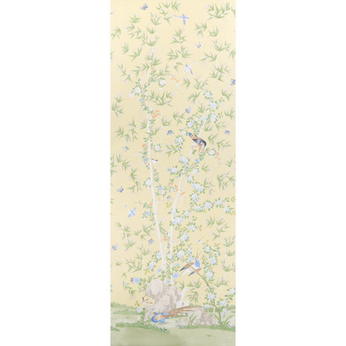 Brighton Pavilion Panel fabric in yellow color - pattern number 5007747 - by Schumacher in the Panels Collection collection