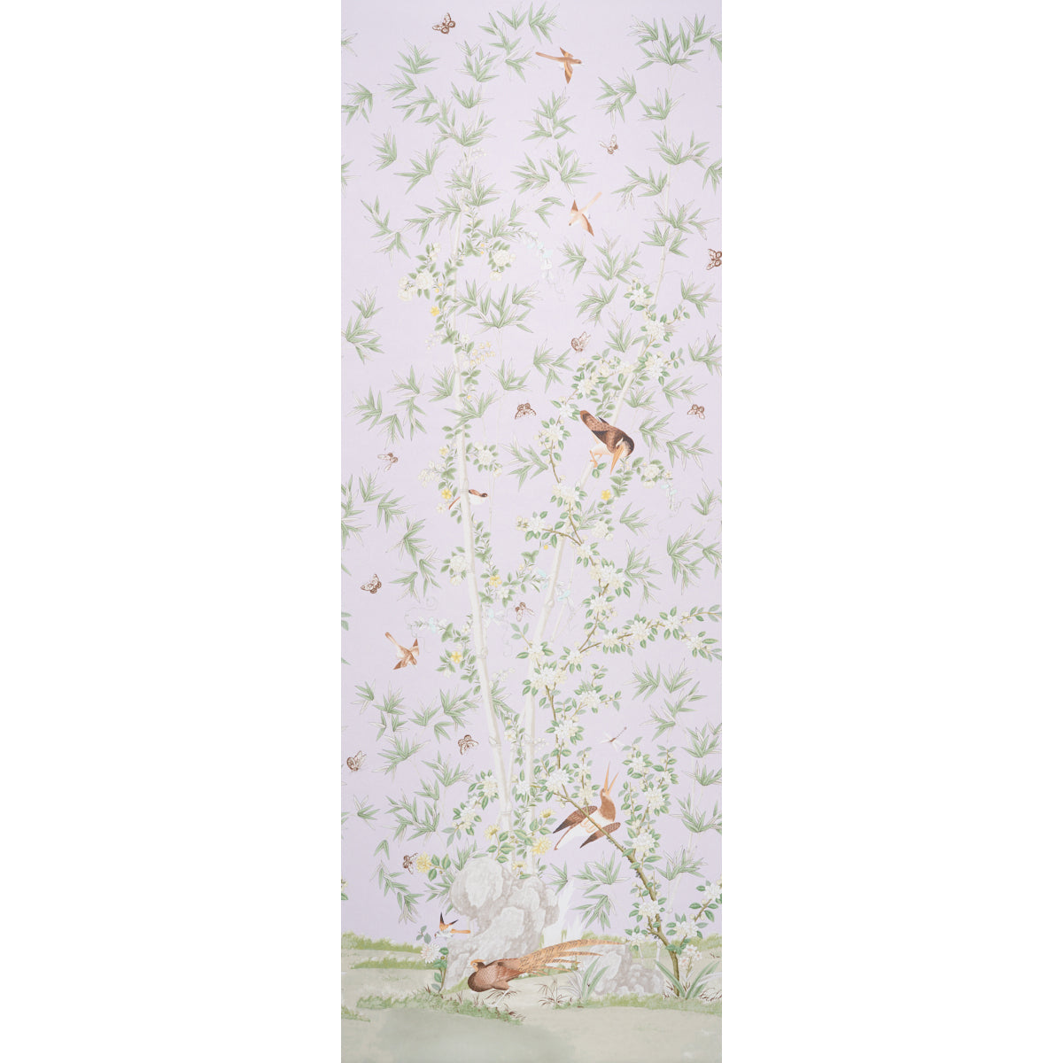 Brighton Pavilion Panel fabric in lilac color - pattern number 5007748 - by Schumacher in the Panels Collection collection