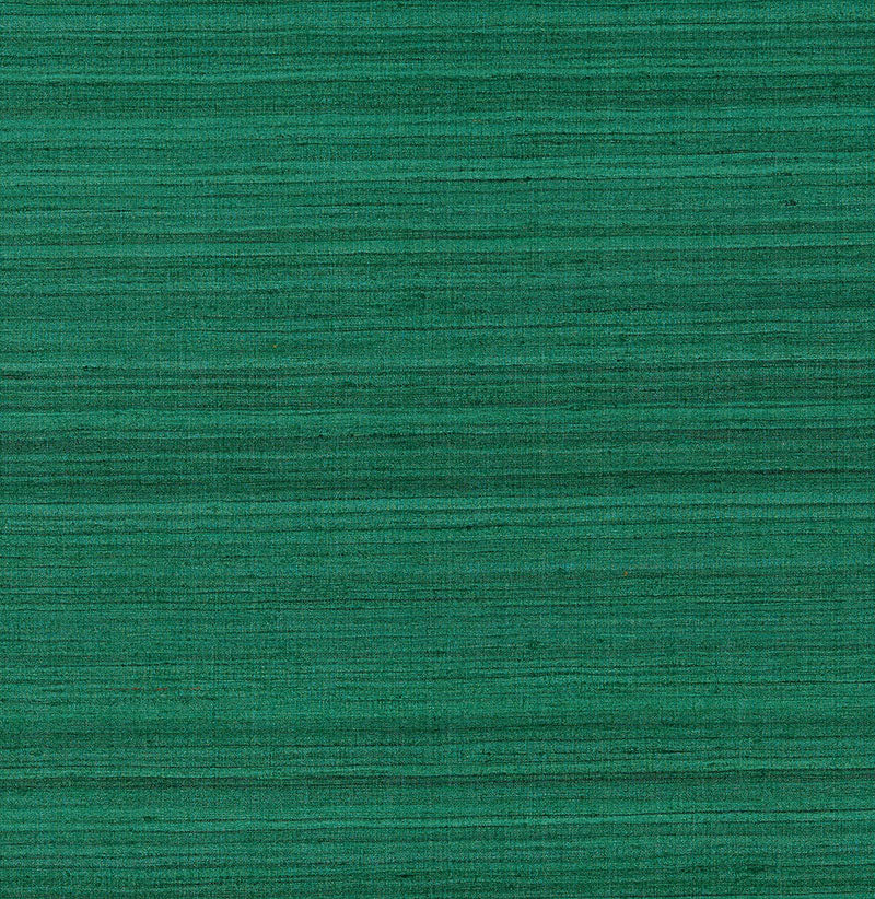 Shaded Silk wallpaper in emerald color - pattern number 5007864 - by Schumacher in the Quiet Beauty collection