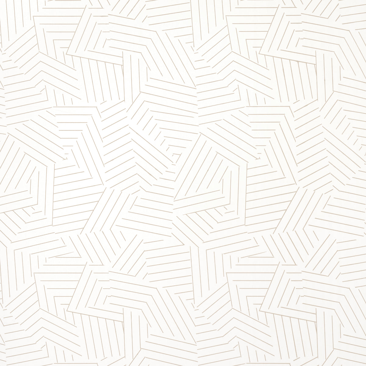Deconstructed Stripe fabric in greige color - pattern number 5007970 - by Schumacher in the Miles Redd collection