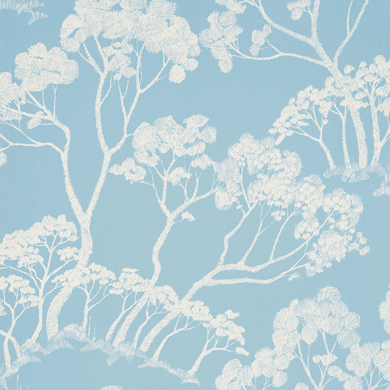 Timber fabric in cloud color - pattern number 5007982 - by Schumacher in the Drawn from Nature collection