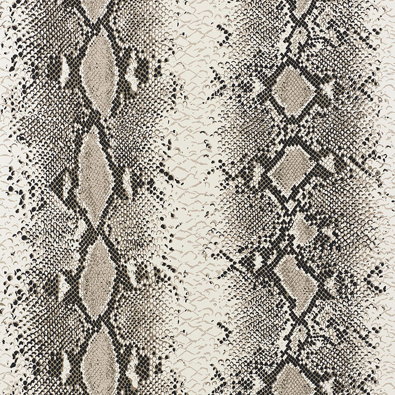 Snake Charmer wallpaper in cinder color - pattern number 5008180 - by Schumacher in the Animal Prints and Wovens collection