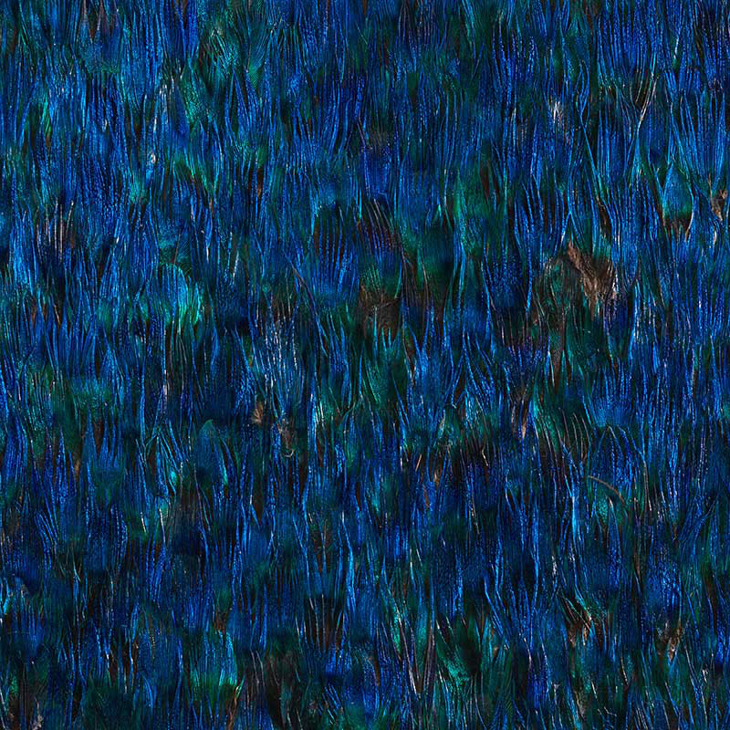 Alexandrite wallpaper in aquamarine blue color - pattern number 5008371 - by Schumacher in the Plume collection