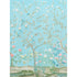 Madame De Pompadour Panel Set fabric in aqua color - pattern number 5008541 - by Schumacher in the Miles Redd collection