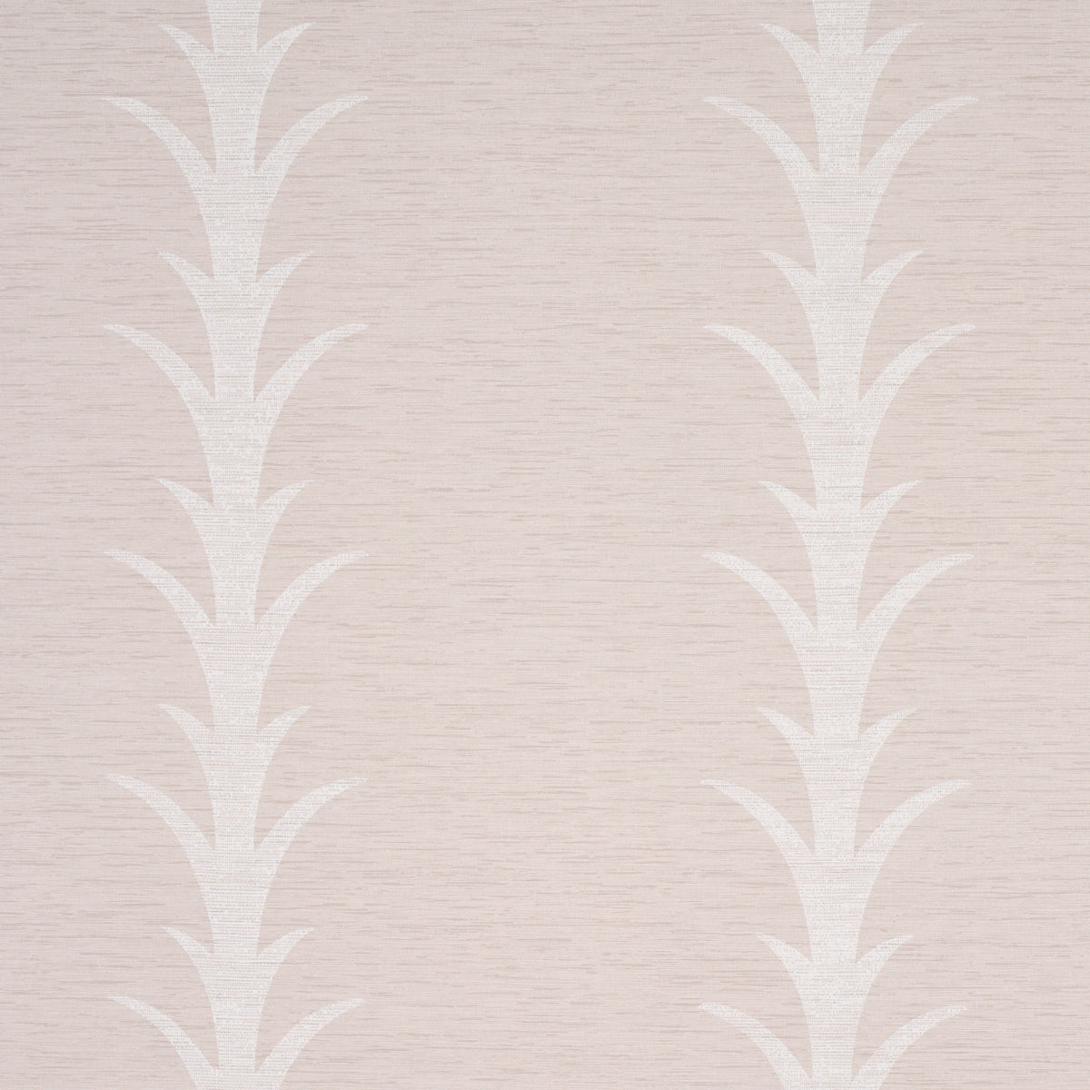 Acanthus Stripe Vinyl fabric in limestone color - pattern number 5008590 - by Schumacher in the Silver Lining Performance Wallcoverings collection