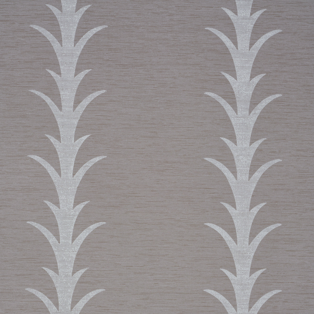 Acanthus Stripe Vinyl fabric in grey color - pattern number 5008593 - by Schumacher in the Silver Lining Performance Wallcoverings collection