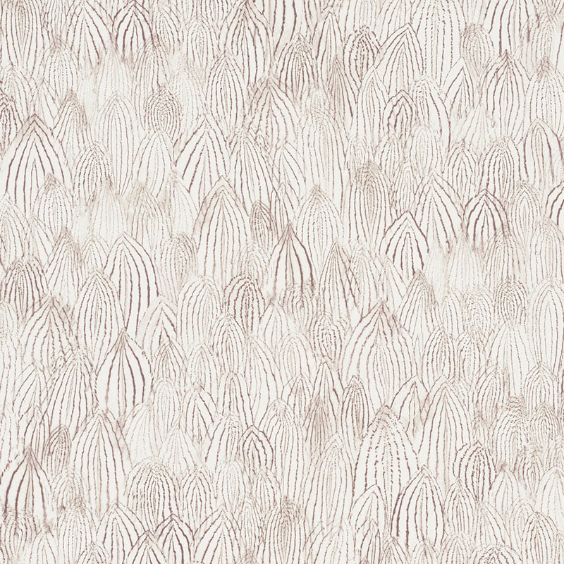 Feathers fabric in brown color - pattern number 5008612 - by Schumacher in the Silver Lining Performance Wallcoverings collection