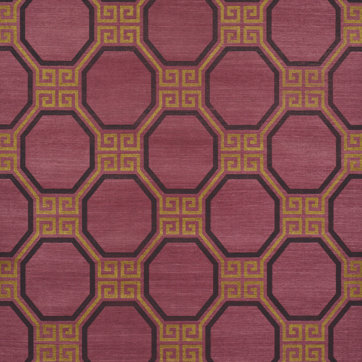 Octavia Sisal Wallpaper in golden plum color - pattern number 5008937 - by Schumacher in the Perennial Favorites collection
