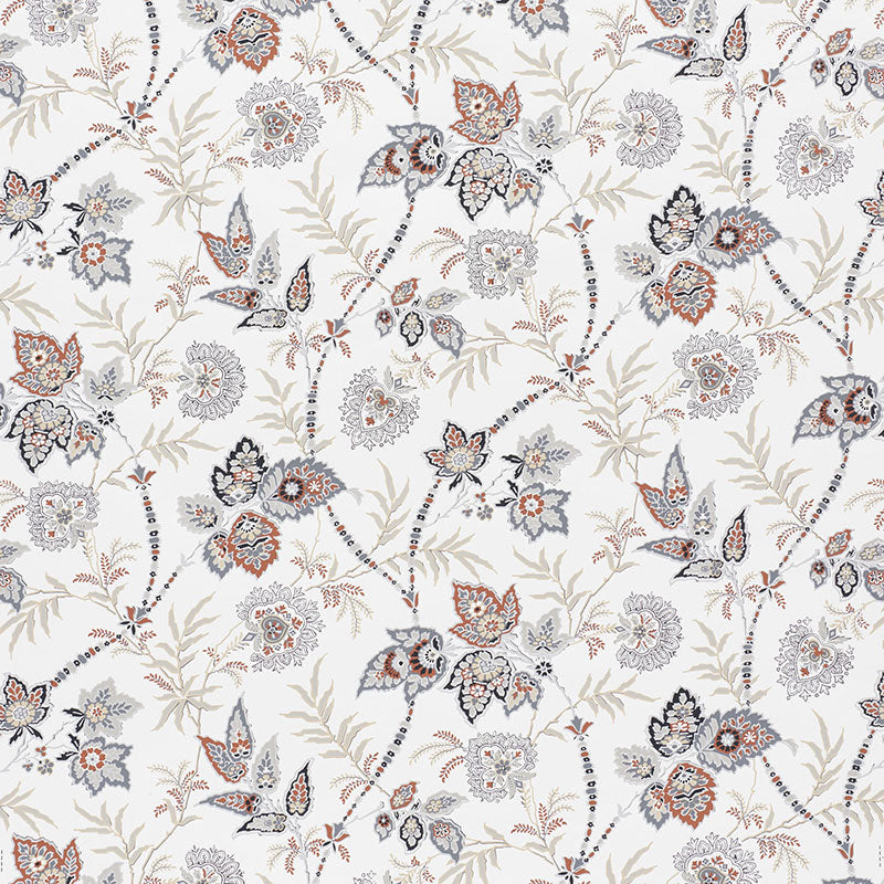 Emperors Vine wallpaper in neutral color - pattern number 5009292 - by Schumacher in the Ottoman Chic collection