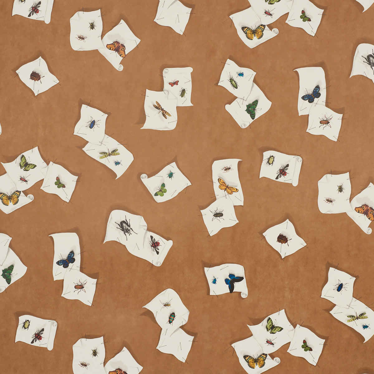 Diana wallpaper in multi color - pattern number 5009340 - by Schumacher in the Trompe L Oeil collection